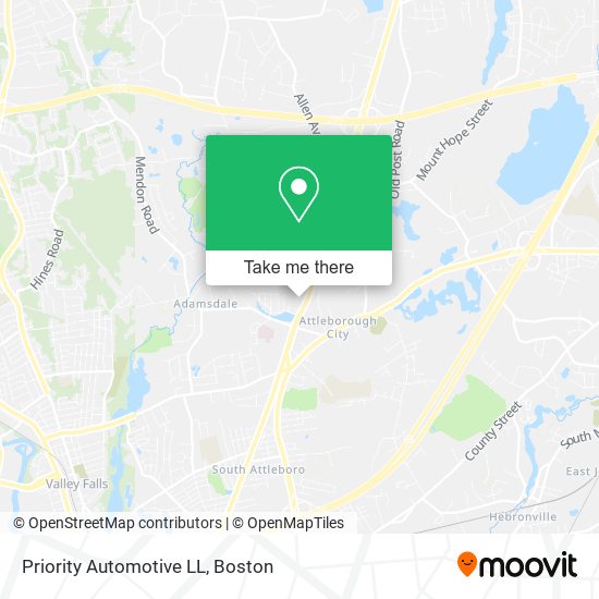 Mapa de Priority Automotive LL