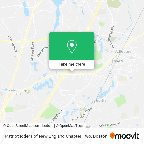 Patriot Riders of New England Chapter Two map