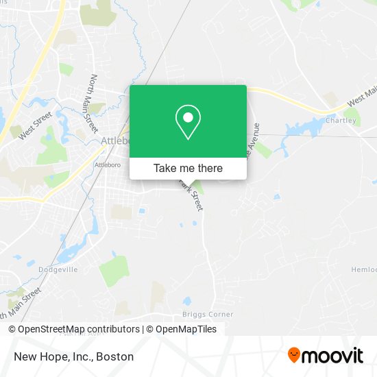 Mapa de New Hope, Inc.