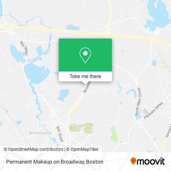 Permanent Makeup on Broadway map