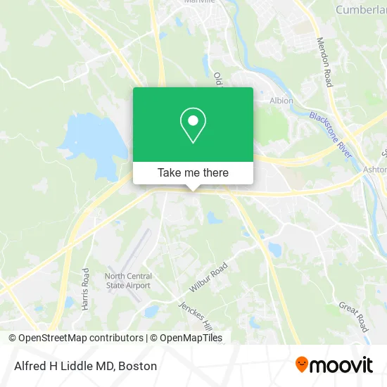 Alfred H Liddle MD map