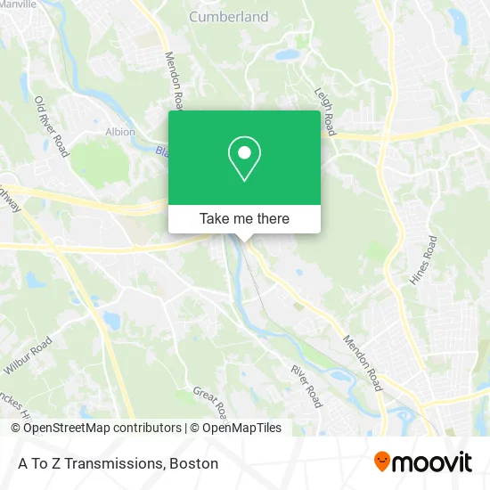 A To Z Transmissions map