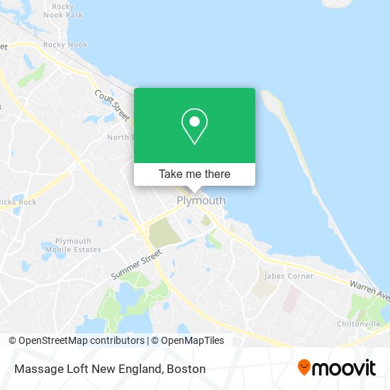 Mapa de Massage Loft New England