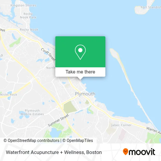 Waterfront Acupuncture + Wellness map