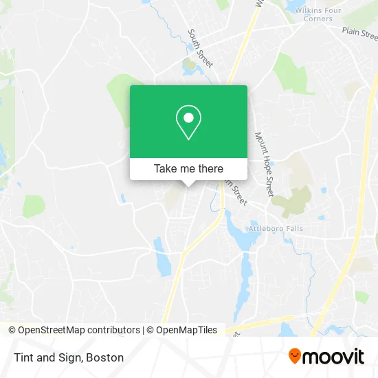 Mapa de Tint and Sign