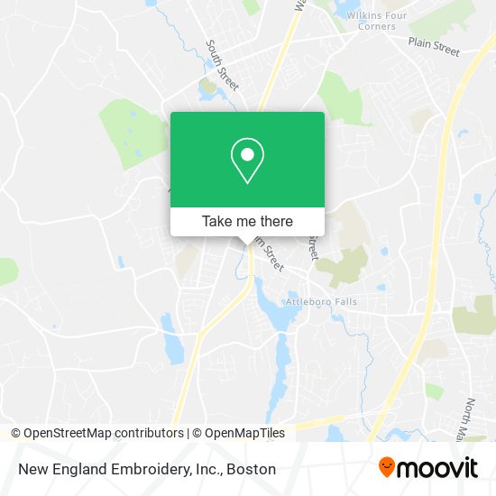 Mapa de New England Embroidery, Inc.