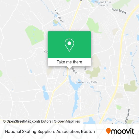 National Skating Suppliers Association map