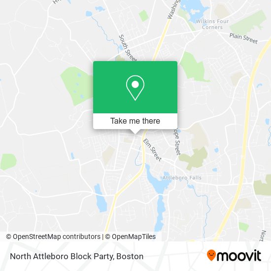 North Attleboro Block Party map