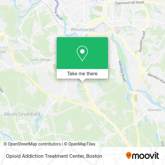 Opioid Addiction Treatment Center map