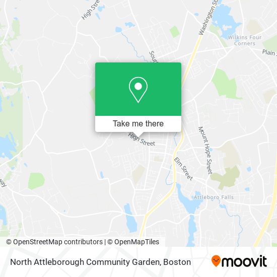 Mapa de North Attleborough Community Garden