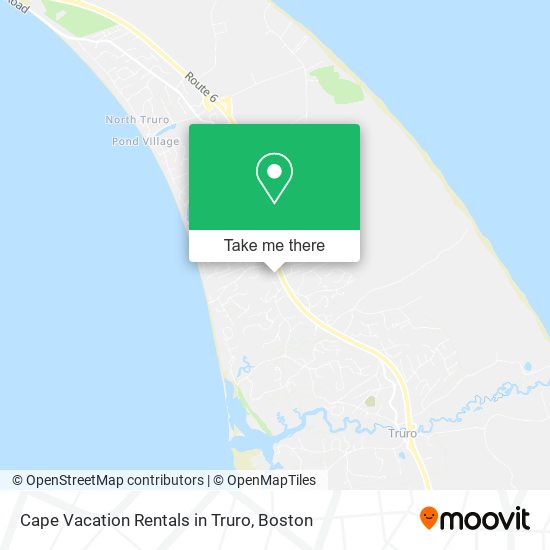 Mapa de Cape Vacation Rentals in Truro