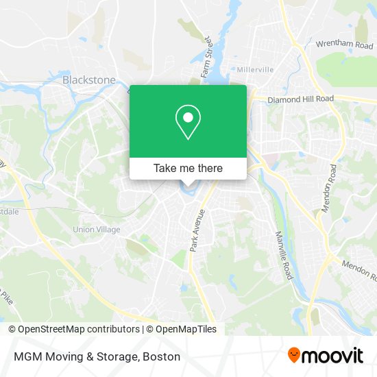 Mapa de MGM Moving & Storage