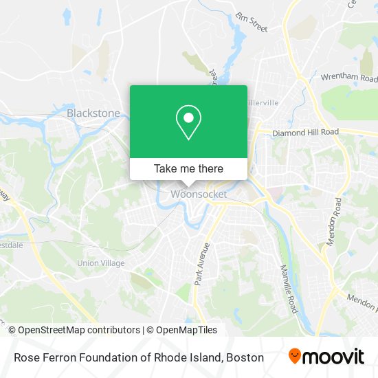 Rose Ferron Foundation of Rhode Island map