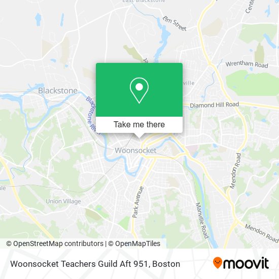 Woonsocket Teachers Guild Aft 951 map