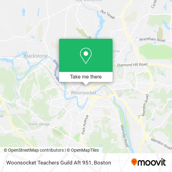 Woonsocket Teachers Guild Aft 951 map