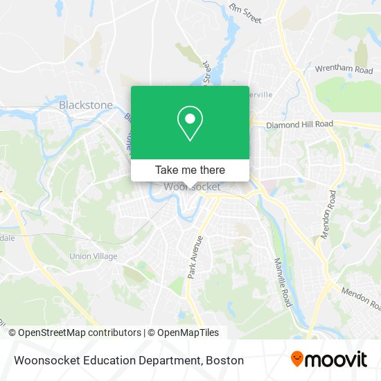 Woonsocket Education Department map