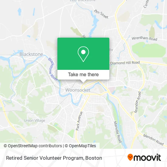 Mapa de Retired Senior Volunteer Program