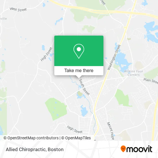 Allied Chiropractic map