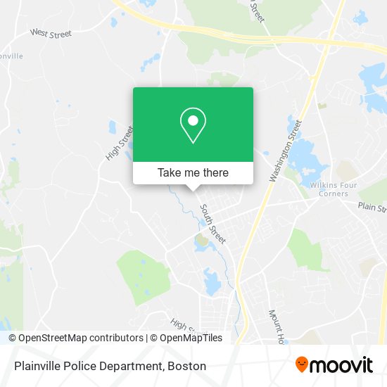 Plainville Police Department map