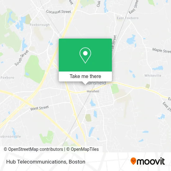 Hub Telecommunications map