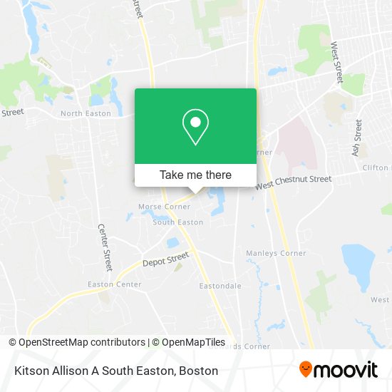 Kitson Allison A South Easton map