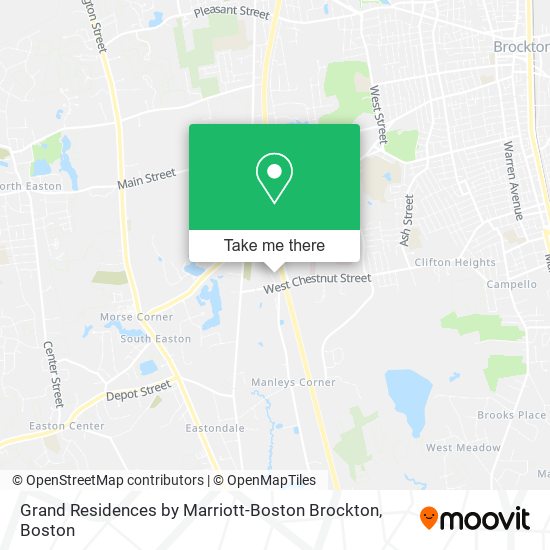 Grand Residences by Marriott-Boston Brockton map