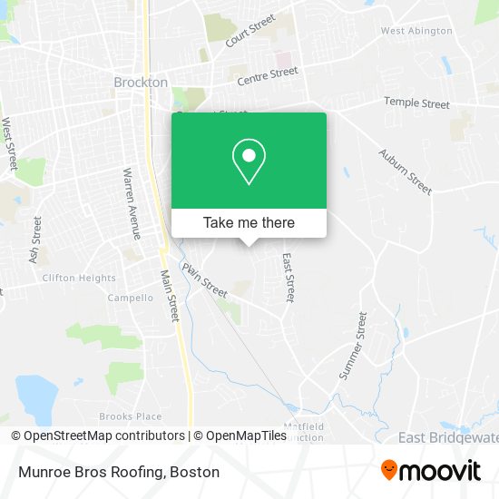 Munroe Bros Roofing map