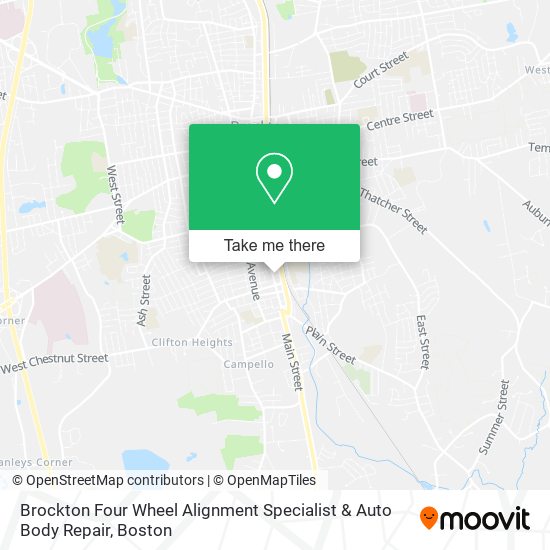 Mapa de Brockton Four Wheel Alignment Specialist & Auto Body Repair