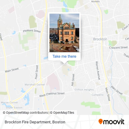 Brockton Fire Department map