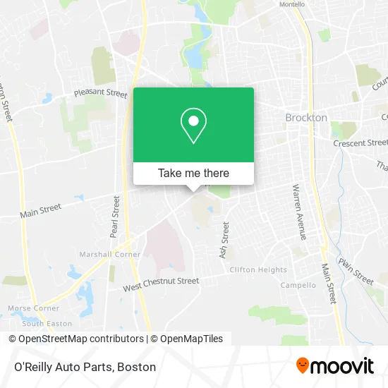 O'Reilly Auto Parts map