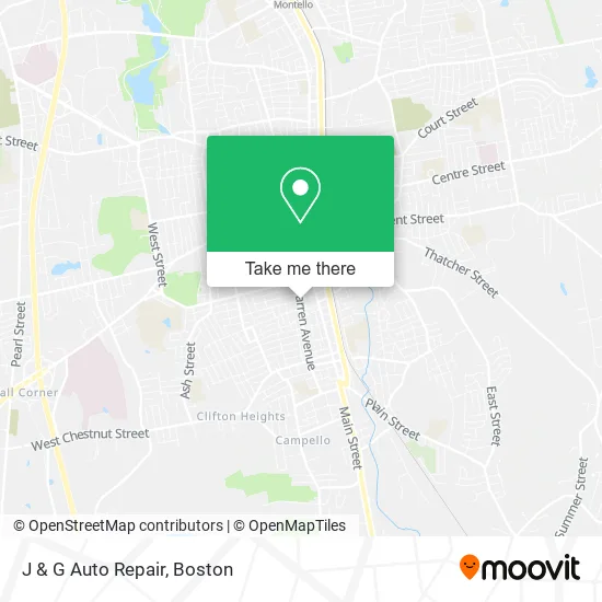 J & G Auto Repair map