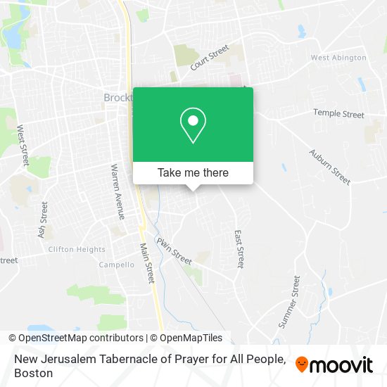 New Jerusalem Tabernacle of Prayer for All People map