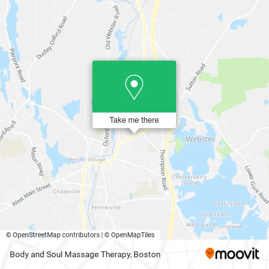 Mapa de Body and Soul Massage Therapy