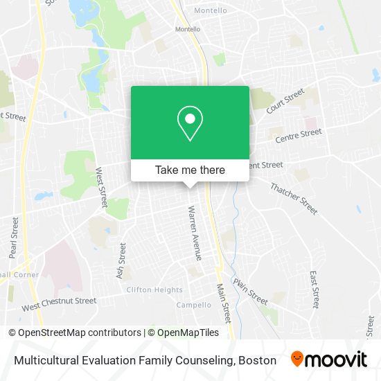 Multicultural Evaluation Family Counseling map