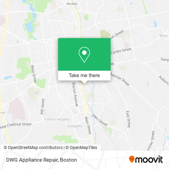 DWG Appliance Repair map