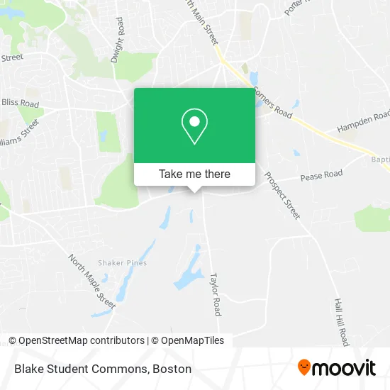 Blake Student Commons map