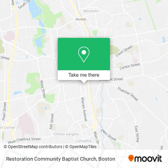 Restoration Community Baptist Church map