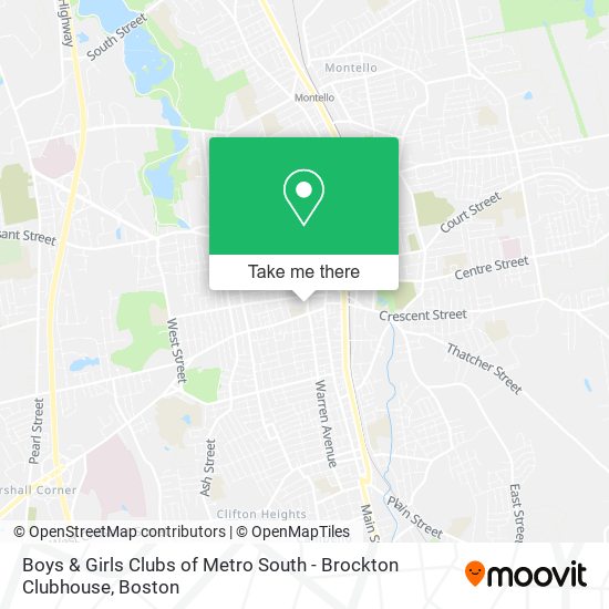 Mapa de Boys & Girls Clubs of Metro South - Brockton Clubhouse