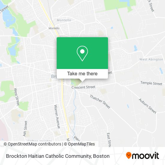 Mapa de Brockton Haitian Catholic Community