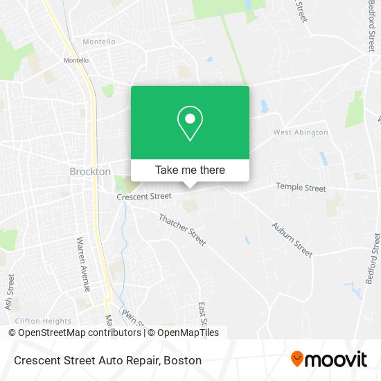 Mapa de Crescent Street Auto Repair