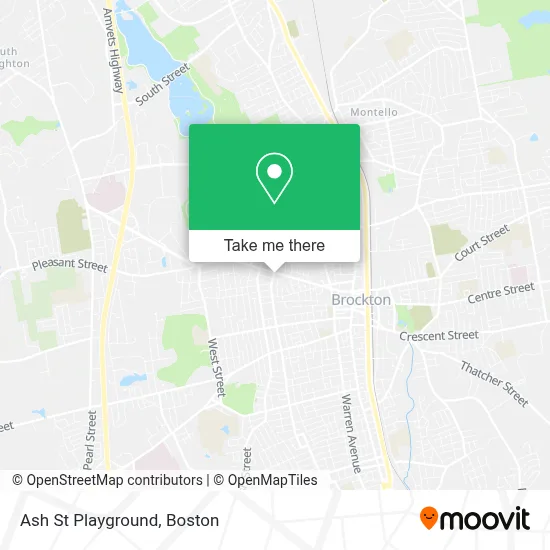 Ash St Playground map