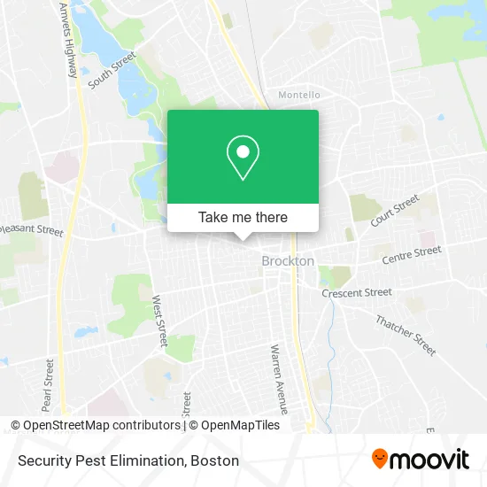 Security Pest Elimination map