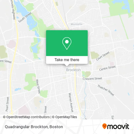 Quadrangular Brockton map