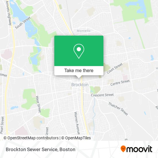 Mapa de Brockton Sewer Service