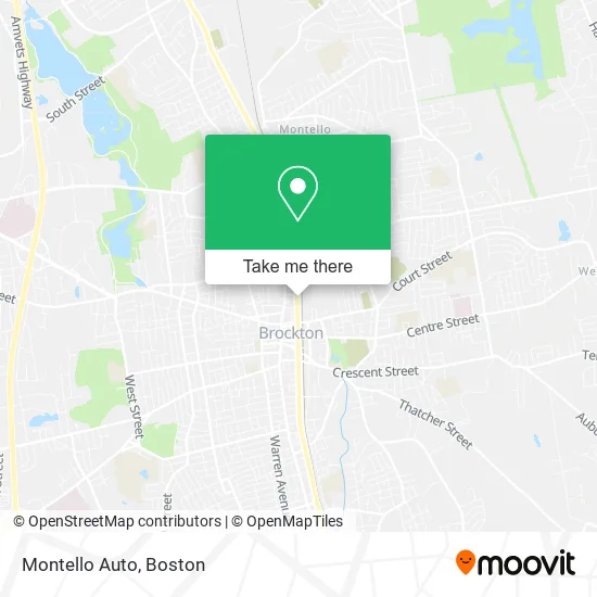 Montello Auto map
