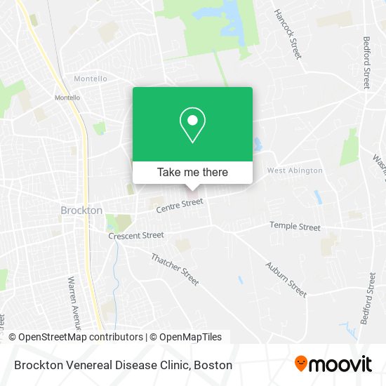 Mapa de Brockton Venereal Disease Clinic