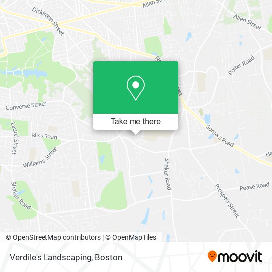 Verdile's Landscaping map