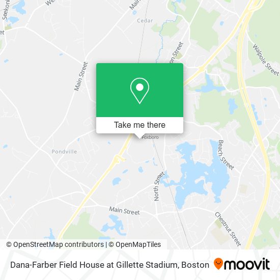 Mapa de Dana-Farber Field House at Gillette Stadium