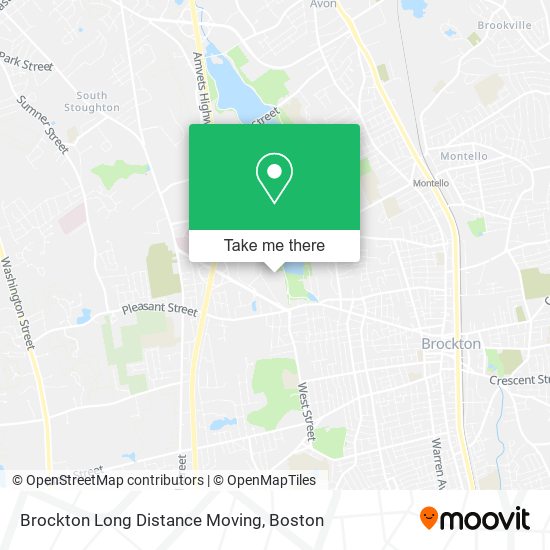 Mapa de Brockton Long Distance Moving