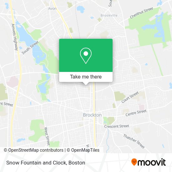 Snow Fountain and Clock map
